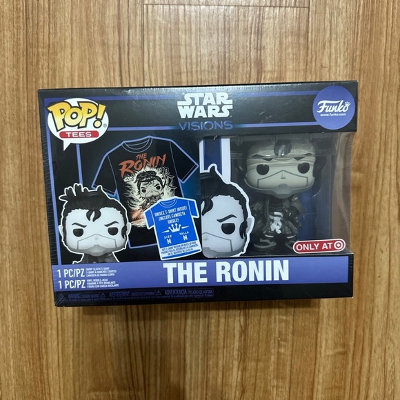 FUNKO POP! STAR WARS VISIONS THE RONIN AND T-SHIRT - Picture 1 of 2